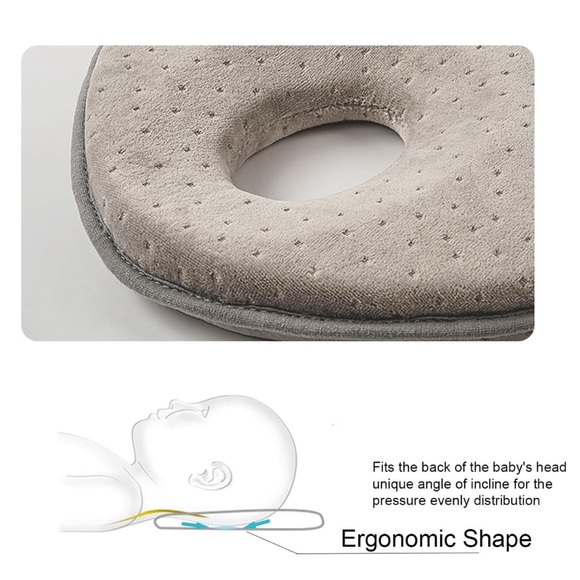 Baby Head Shaping Pillow + Cotton Swaddle + Tummy Time Play Mat - Picture 3 of 15